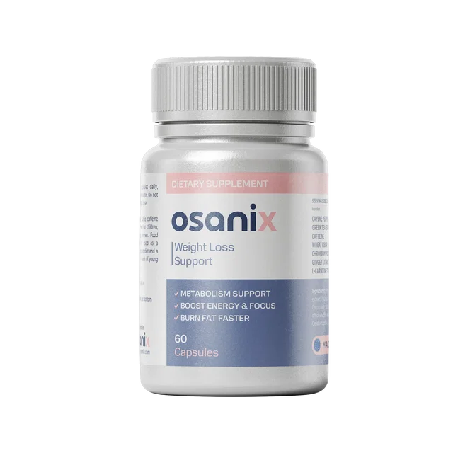 Eine einzelne Dose des Osanix Ozalyn 2.0 Gewichtsmanagement-Präparats, 60 Kapseln, auf einer hellen Oberfläche